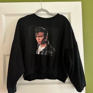 H&M Johnny Depp Crybaby Cropped Crewneck.
